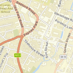 Hitchin Street Map