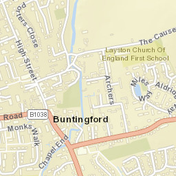 Buntingford Street Map