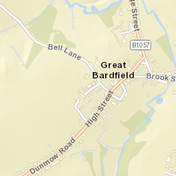 Great Bardfield Street Map