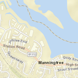 Manningtree Street Map