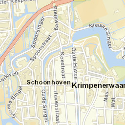 Schoonhoven Street Map