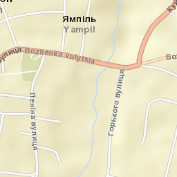 Yampil’ Street Map