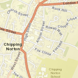 Chipping Norton Street Map