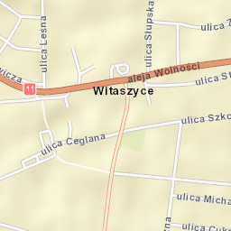 Witaszyce Street Map