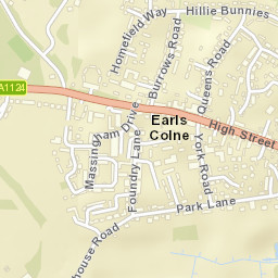 Earls Colne Street Map