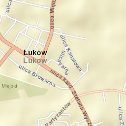 Łuków Street Map