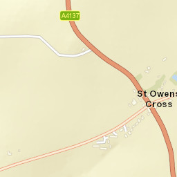 B4521, Hereford, Herefordshire HR2 8NP Street Map