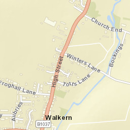 Walkern Street Map