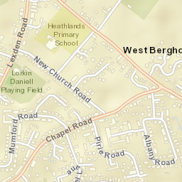 West Bergholt Street Map