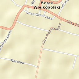 Borek Wielkopolski Street Map