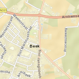 Beek gem Montferland Street Map