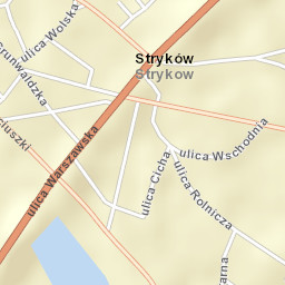 Stryków Street Map