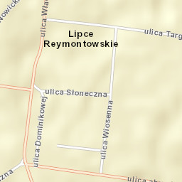 Lipce Reymontowskie Street Map
