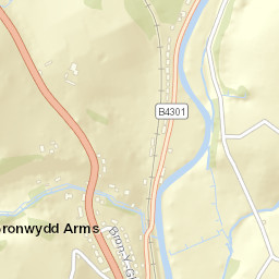 B4301, Carmarthen, Carmarthenshire SA33 Street Map