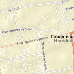 Horodnya Street Map