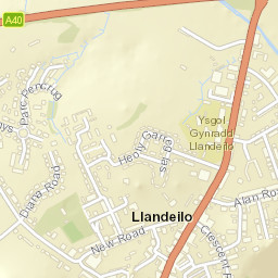 Llandeilo Street Map