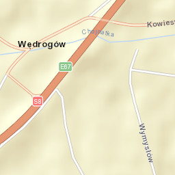 Kowiesy Street Map
