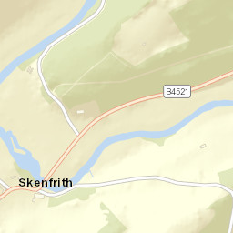 B4521, Abergavenny, Monmouthshire NP7 Street Map