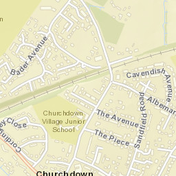 Churchdown Street Map