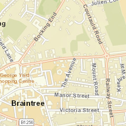 Braintree Street Map