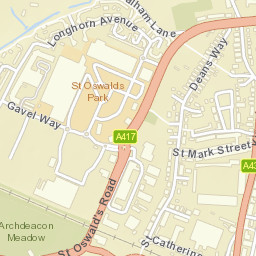 St Oswald's Rd, Gloucester GL1, UK Street Map