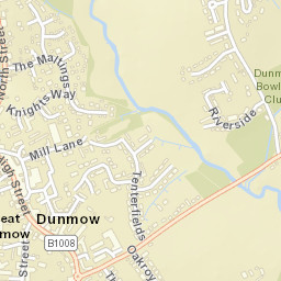 Great Dunmow Street Map