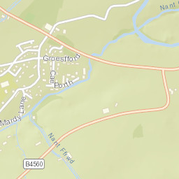 Llangynidr Street Map