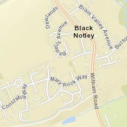 Black Notley Street Map