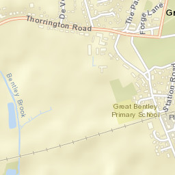 Great Bentley Street Map