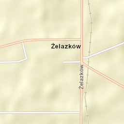 Żelazków Street Map