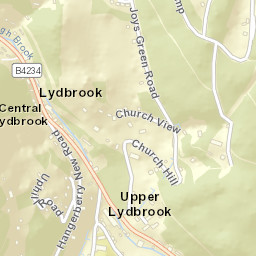 Lydbrook Street Map