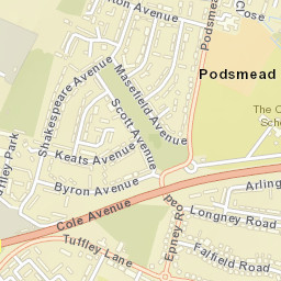 Cole Ave, Gloucester GL2, UK Street Map