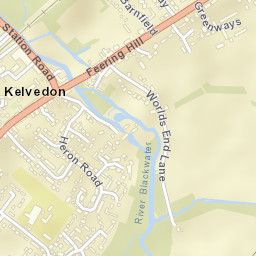 Kelvedon Street Map
