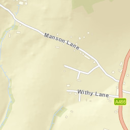 7 Manson Lane, Monmouth, Monmouthshire Street Map