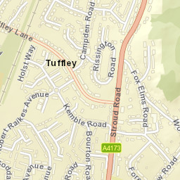 339 Stroud Road, Tuffley, Gloucester, Gloucestershire Street Map