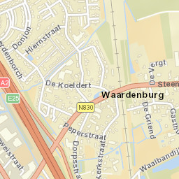 Waardenburg Street Map