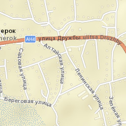 Manzherok Street Map