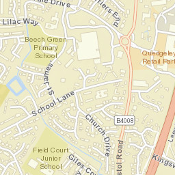 282 Bristol Rd, Quedgeley, Gloucester, Gloucestershire GL2 4Q Street Map