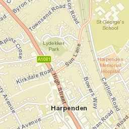 Harpenden Street Map