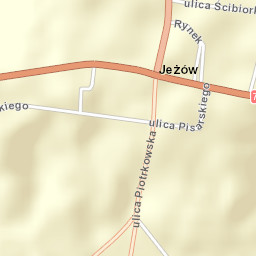 Jeżów Street Map