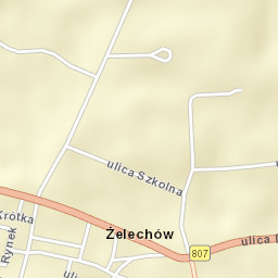 Żelechów Street Map