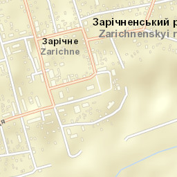 Zarichne Street Map