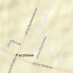 Pęczniew Street Map