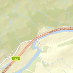 Brecon Road, Brecon Beacons National Park Street Map