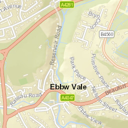 42 Beaufort Rise, Beaufort, Blaenau Gwent NP23, UK Street Map