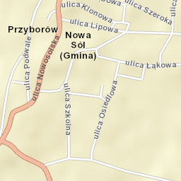 Przyborów Street Map