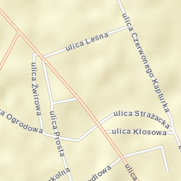 Krzywda Street Map