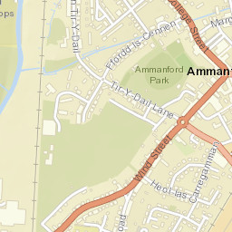 Ammanford Street Map