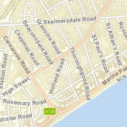 Clacton-on-Sea Street Map