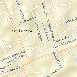 Łaskarzew Street Map